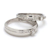 Jewelove™ Rings Ready to Ship - Ring Sizes 11, 20 - Harmony Platinum Couple Rings with Diamonds JL PT 530