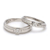 Jewelove™ Rings Ready to Ship - Ring Sizes 11, 20 - Harmony Platinum Couple Rings with Diamonds JL PT 530