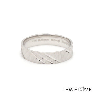 Jewelove™ Rings Ready to Ship - Ring Sizes 11, 21 - Platinum Love Bands for Couple JL PT 1307