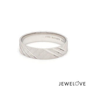 Jewelove™ Rings Ready to Ship - Ring Sizes 11, 21 - Platinum Love Bands for Couple JL PT 1307