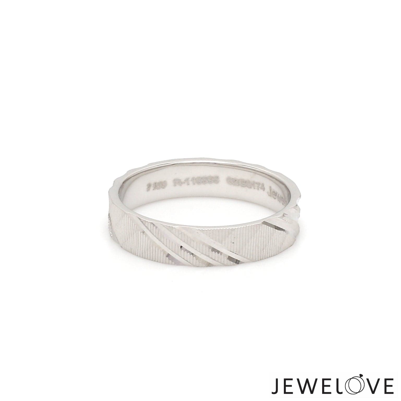 Jewelove™ Rings Ready to Ship - Ring Sizes 11, 21 - Platinum Love Bands for Couple JL PT 1307