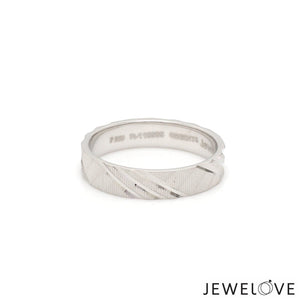 Jewelove™ Rings Ready to Ship - Ring Sizes 11, 21 - Platinum Love Bands for Couple JL PT 1307