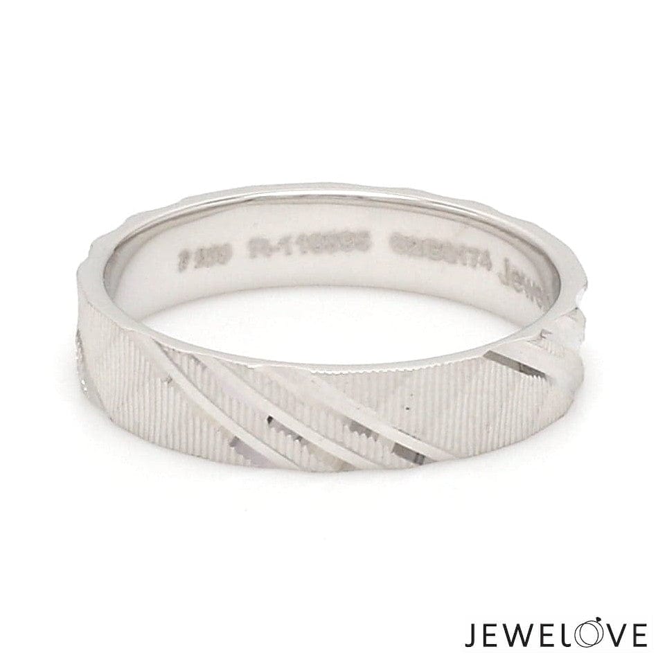 Jewelove™ Rings Ready to Ship - Ring Sizes 11, 21 - Platinum Love Bands for Couple JL PT 1307