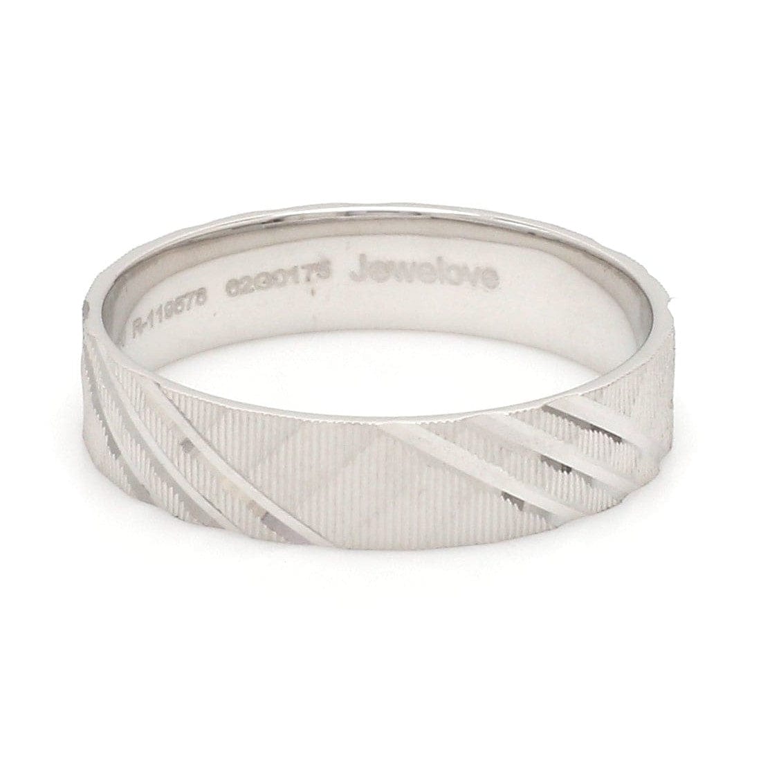 Jewelove™ Rings Ready to Ship - Ring Sizes 11, 21 - Platinum Love Bands for Couple JL PT 1307