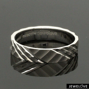 Jewelove™ Rings Ready to Ship - Ring Sizes 11, 21 - Platinum Love Bands for Couple JL PT 1307