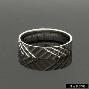 Jewelove™ Rings Men's Band only Ready to Ship - Ring Sizes 11, 21 - Platinum Love Bands for Couple JL PT 1307