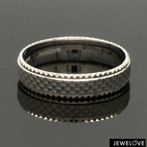 Jewelove™ Rings Ready to Ship - Ring Sizes 11, 22 - Textured Unique Platinum Love Bands for Couples JL PT 1306