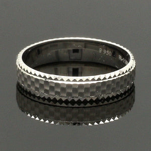 Jewelove™ Rings Ready to Ship - Ring Sizes 11, 22 - Textured Unique Platinum Love Bands for Couples JL PT 1306