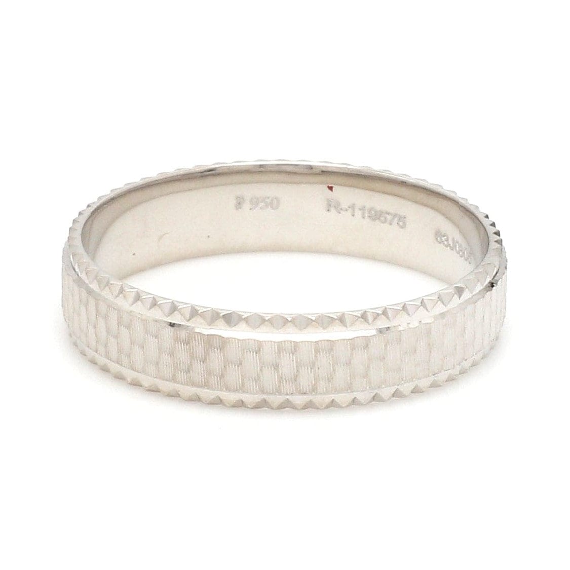 Jewelove™ Rings Ready to Ship - Ring Sizes 11, 22 - Textured Unique Platinum Love Bands for Couples JL PT 1306