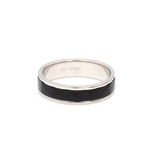 Jewelove™ Rings Ready to Ship - Ring Sizes 12, 22 - Platinum Couple Rings with Black Ceramic JL PT 1330