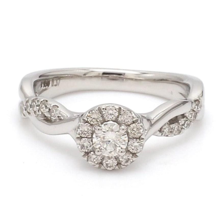 Jewelove™ Rings Ready to Ship - Ring Sizes 12, 22 - Platinum Solitaire Couple Rings JL PT 983