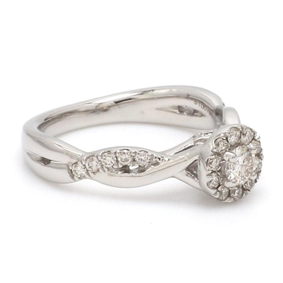 Jewelove™ Rings Ready to Ship - Ring Sizes 12, 22 - Platinum Solitaire Couple Rings JL PT 983