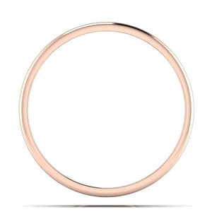 Jewelove™ Rings Ready to Ship - Ring Sizes 13, 22 Classic Plain Platinum Couple Rings With a Rose Gold Border JL PT 633