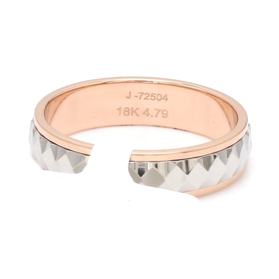 Jewelove™ Rings Ready to Ship - Ring Sizes 13, 22 - Designer Platinum & Rose Gold Couple Rings JL PT 1113