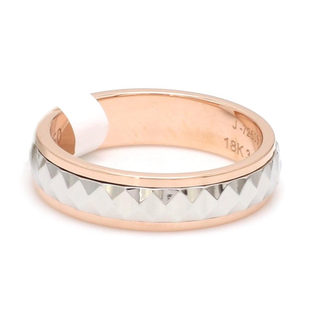 Jewelove™ Rings Ready to Ship - Ring Sizes 13, 22 - Designer Platinum & Rose Gold Couple Rings JL PT 1113