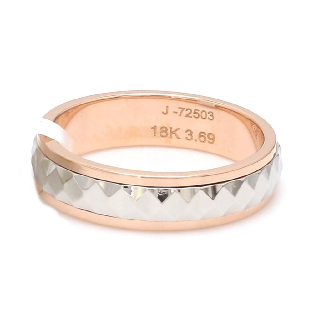 Jewelove™ Rings Ready to Ship - Ring Sizes 13, 22 - Designer Platinum & Rose Gold Couple Rings JL PT 1113