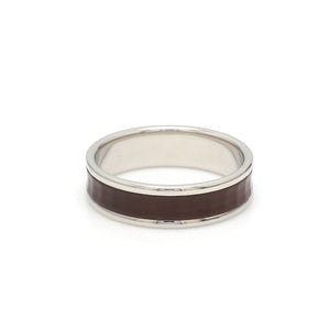 Jewelove™ Rings Ready to Ship - Ring Sizes - 21, 11 - Platinum Couple Rings with Brown Ceramic JL PT 1329