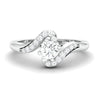 Jewelove™ Rings Women's Band only / VVS GH Ready to Ship - Size 14, Designer Solitaire Platinum Ring for Women JL PT 583