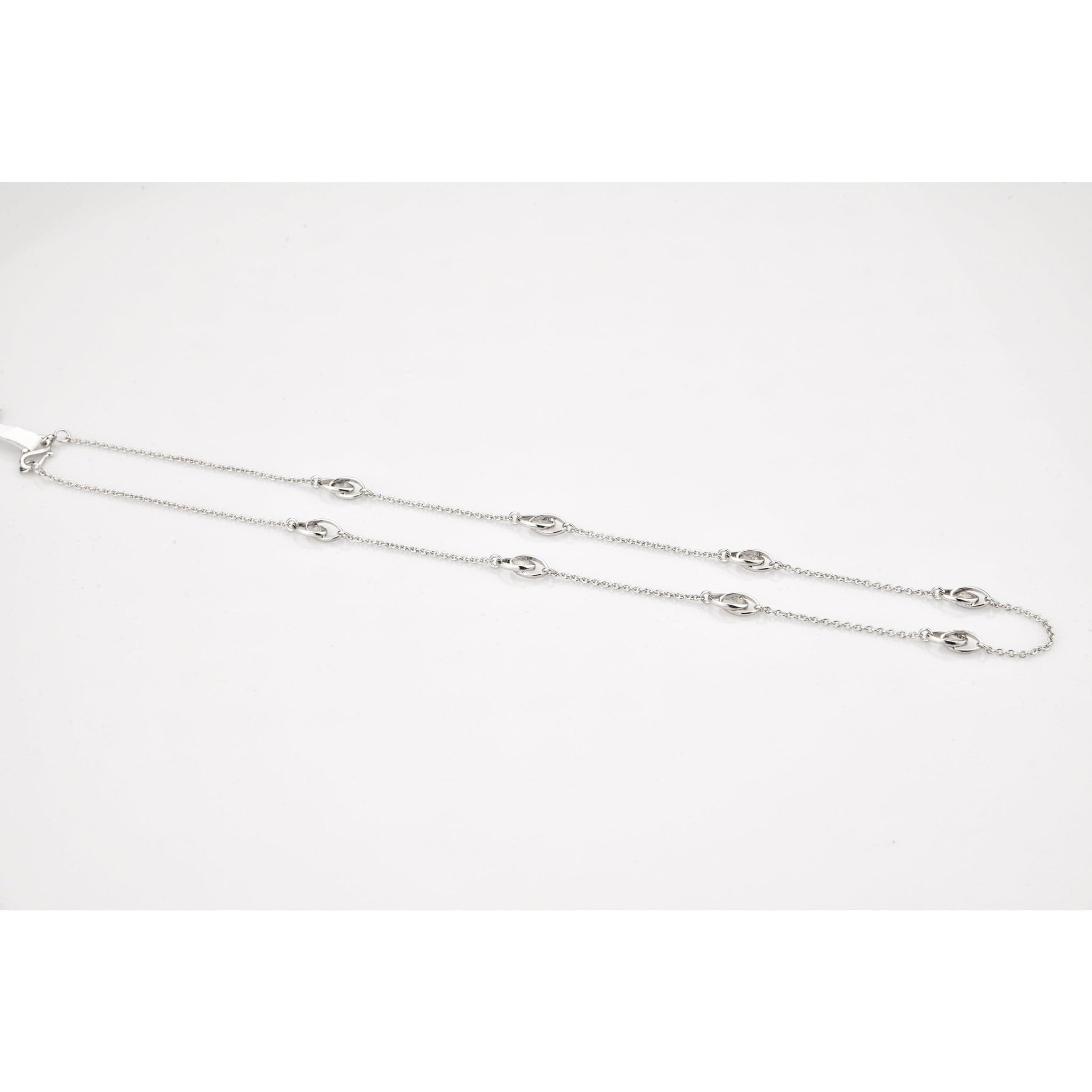 Jewelove™ Chains Simple Platinum Chain with Designer Loops JL PT CH 804