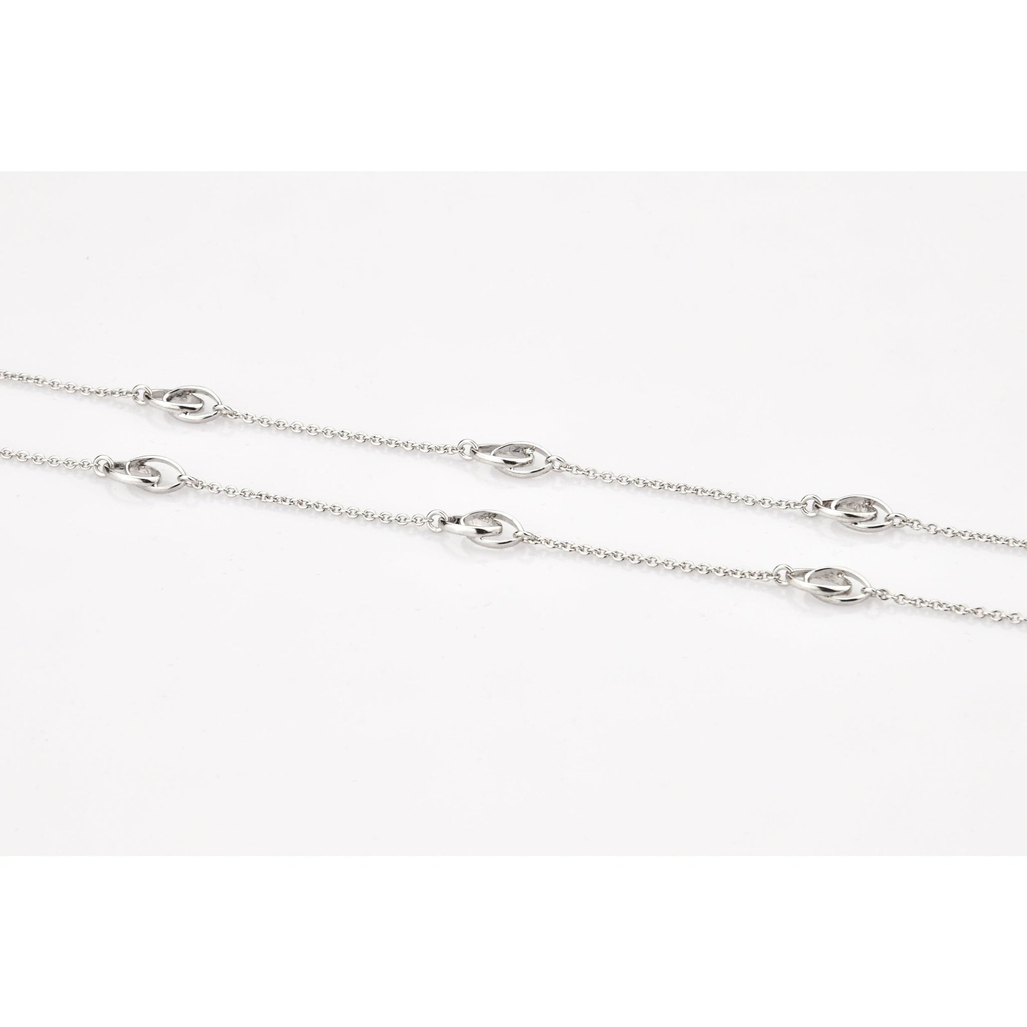 Jewelove™ Chains Simple Platinum Chain with Designer Loops JL PT CH 804