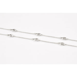 Jewelove™ Chains Simple Platinum Chain with Designer Loops JL PT CH 804