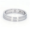 Simple Platinum Couple Rings with Curvilinear Groove JL PT 569