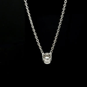 Jewelove™ Chains Single Diamond Pendant Platinum Chain JL PT CH 1317