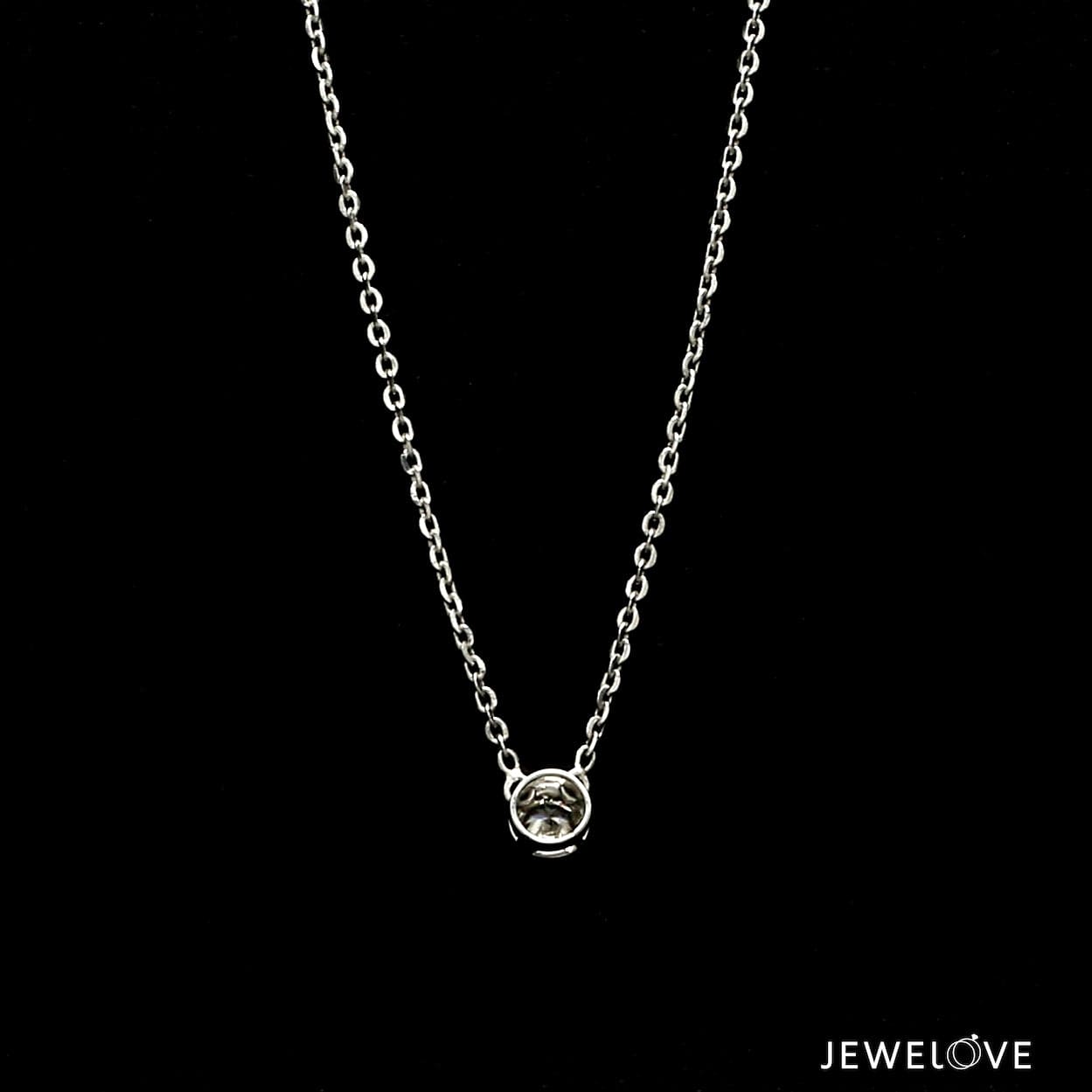 Jewelove™ Chains Single Diamond Pendant Platinum Chain JL PT CH 1317