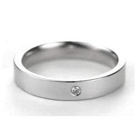 Jewelove™ Rings Single Diamond Platinum Ring SJ PTO 223-A