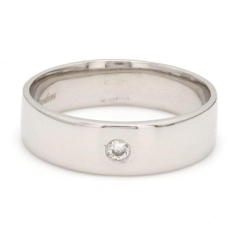 Jewelove™ Rings Single Diamond Platinum Ring SJ PTO 223-A