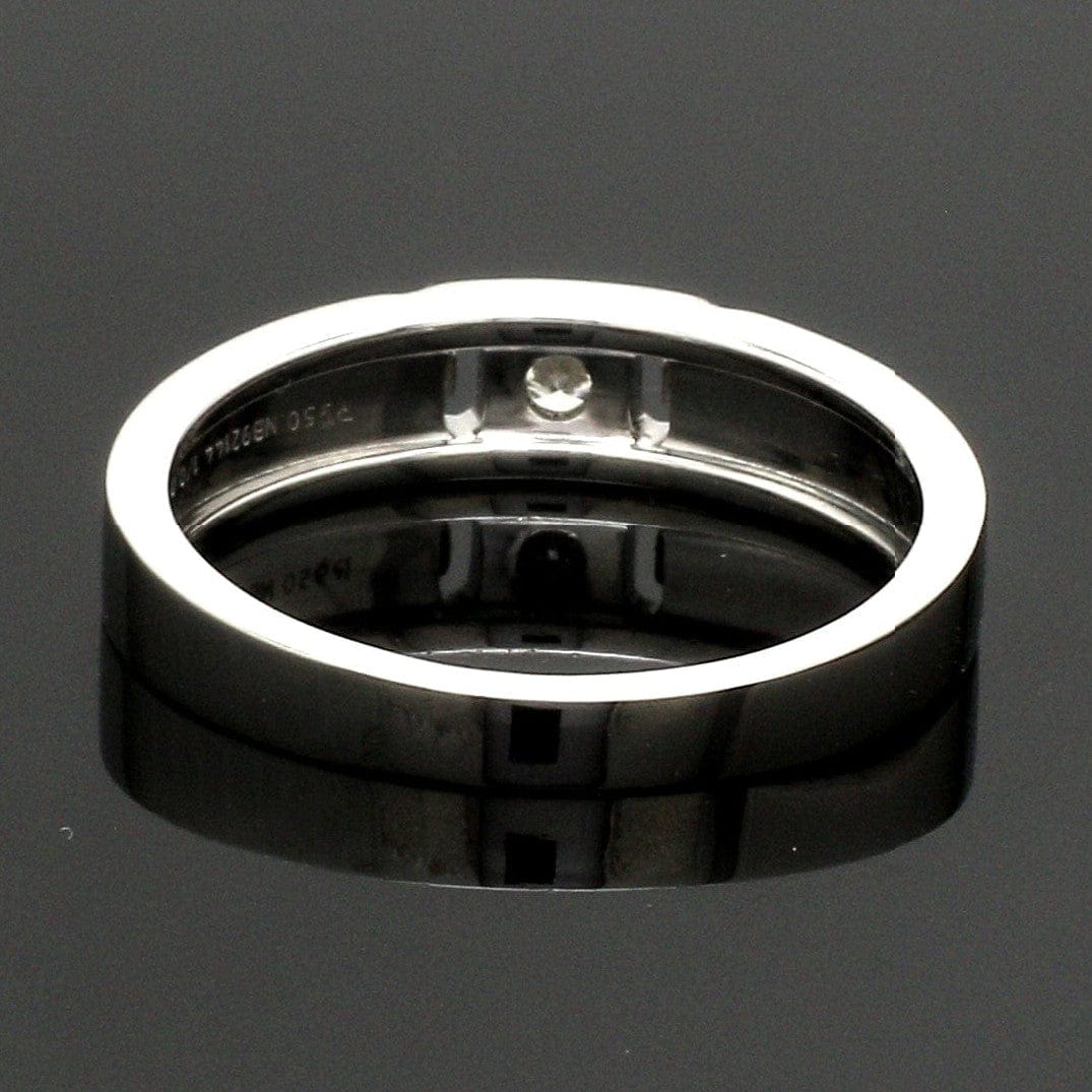 Jewelove™ Rings Single Diamond Platinum Wedding Bands JL PT 242