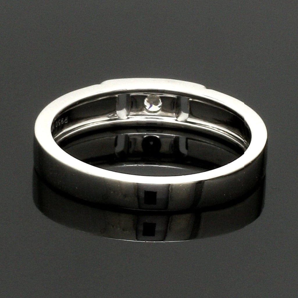 Jewelove™ Rings Single Diamond Platinum Wedding Bands JL PT 242