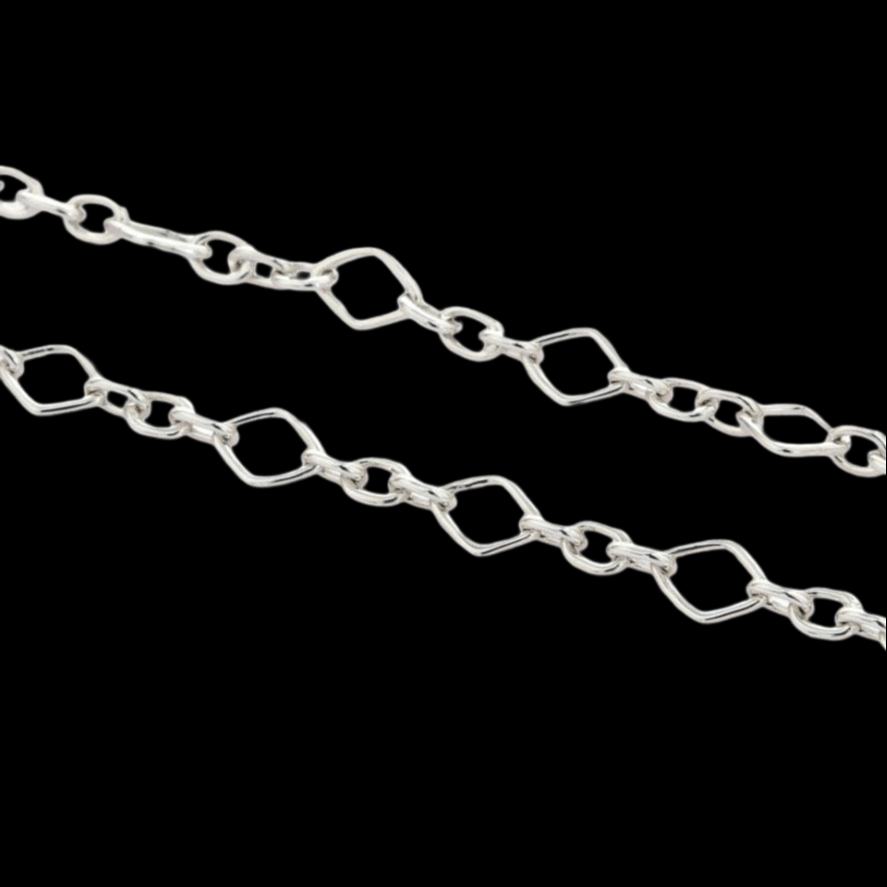 Jewelove™ Chains Square Links Platinum Chain JL PT CH 890