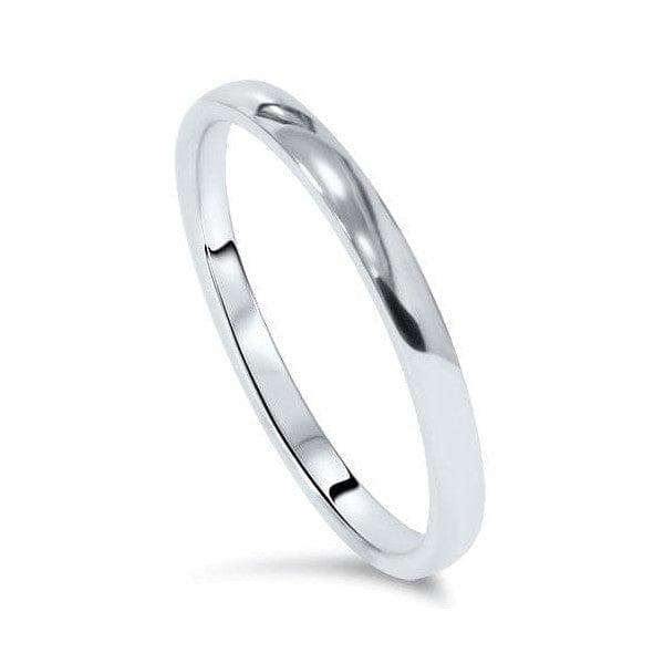 Jewelove™ Rings Ring Size 17 Super Sale - 2mm Platinum Wedding Band SJ PTO 222 Ring Sizes 17, 25