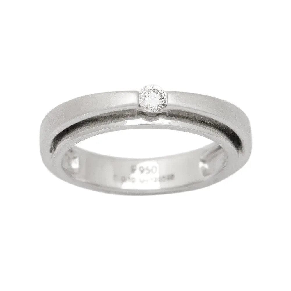 Jewelove™ Rings SI IJ / Women's Band only Super Sale - Ring Size 11, JL PT 409 Floating Diamond Platinum Ring for Women