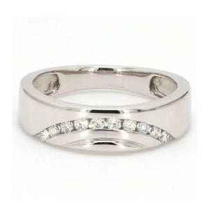 Jewelove™ Rings Super Sale - Size 16 Designer Platinum Ring with Diamonds SJ PTO 237