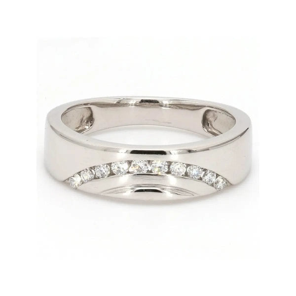 Jewelove™ Rings Super Sale - Size 16 Designer Platinum Ring with Diamonds SJ PTO 237