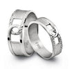 Jewelove™ Rings Super Sale - Sizes 14, 17 Plain Platinum Ring for Men with a Groove SJ PTO 216