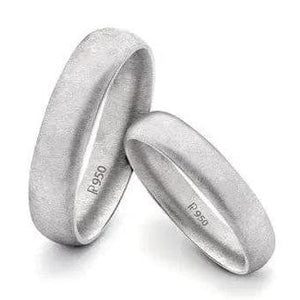 Jewelove™ Rings Textured Comfort Fit Platinum Love Bands SJ PTO 136