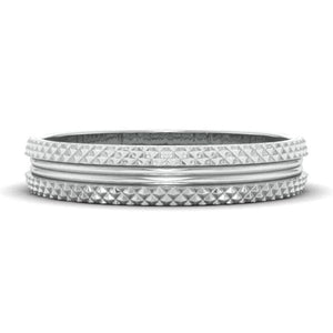 Jewelove™ Rings Textured Platinum Couple Rings JL PT 1111