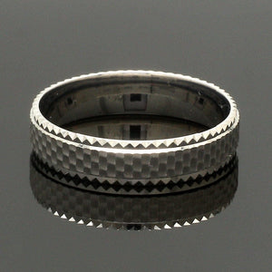 Jewelove™ Rings Textured Unique Platinum Love Bands for Couples JL PT 1306