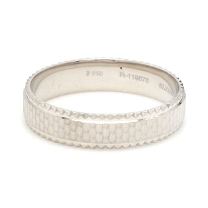 Jewelove™ Rings Textured Unique Platinum Love Bands for Couples JL PT 1306