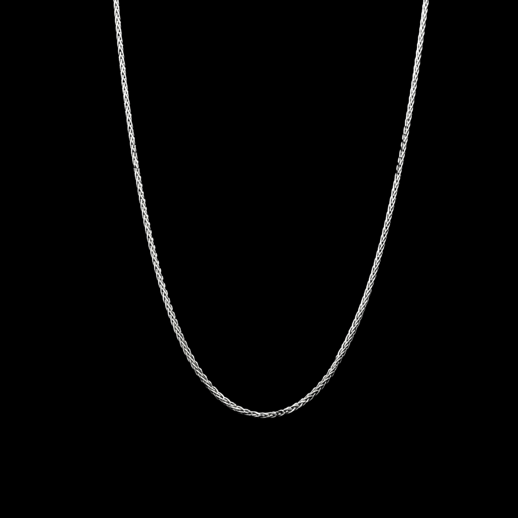 Jewelove™ Chains Thin Foxtail Platinum Chain JL PT CH 845