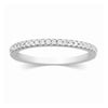 Jewelove™ Rings Thin Half Eternity Diamond Ring in Platinum JL PT 284