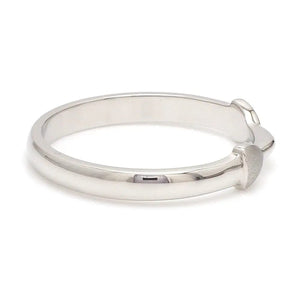 Jewelove™ Rings Thin Plain Platinum Love Bands SJ PTO 127