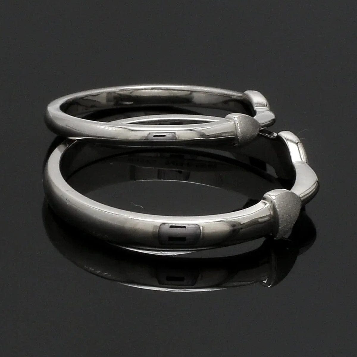 Jewelove™ Rings Thin Plain Platinum Love Bands SJ PTO 127