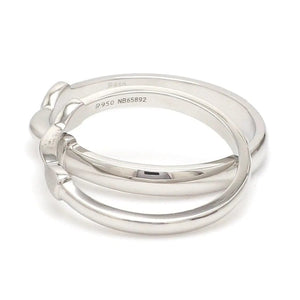 Jewelove™ Rings Thin Plain Platinum Love Bands SJ PTO 127