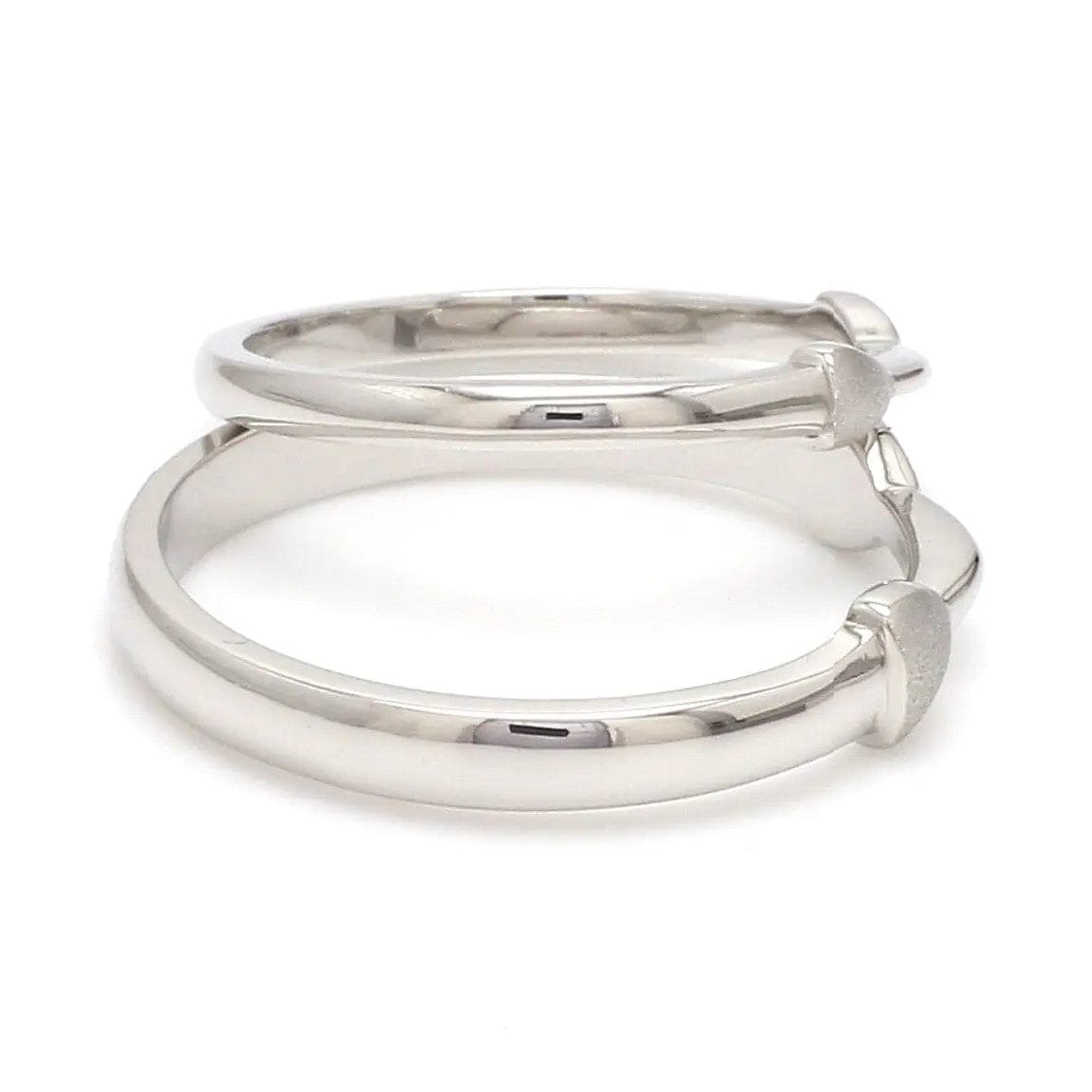 Jewelove™ Rings Thin Plain Platinum Love Bands SJ PTO 127