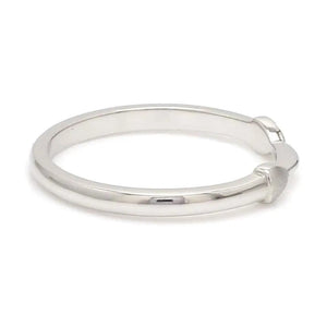 Jewelove™ Rings Thin Plain Platinum Love Bands SJ PTO 127