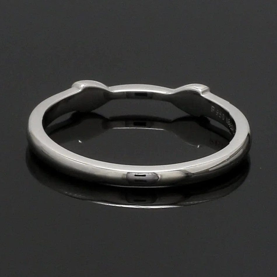 Jewelove™ Rings Thin Plain Platinum Love Bands SJ PTO 127